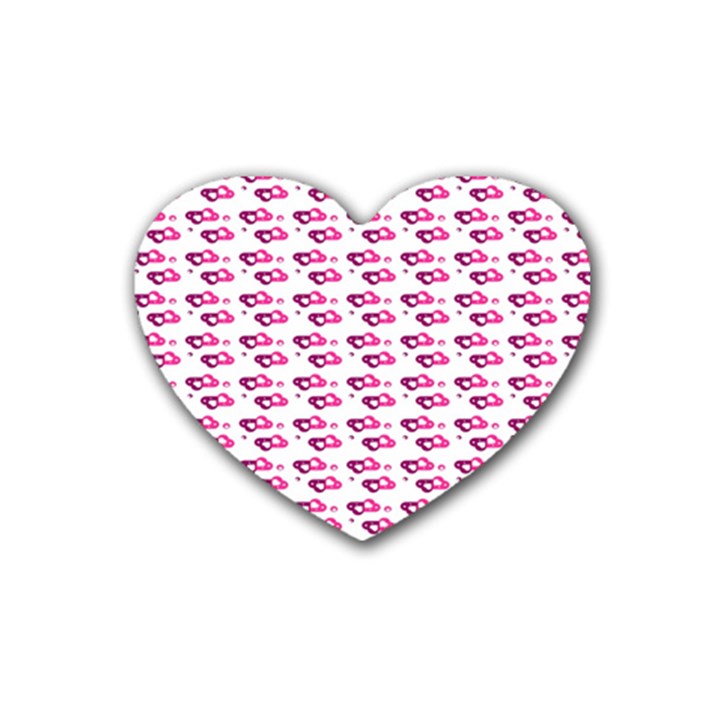 Heart Love Pink Purple Heart Coaster (4 pack) 