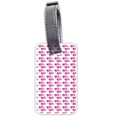 Heart Love Pink Purple Luggage Tags (one Side)  by Mariart