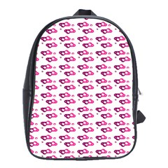 Heart Love Pink Purple School Bags (xl) 