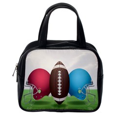 Helmet Ball Football America Sport Red Brown Blue Green Classic Handbags (one Side)