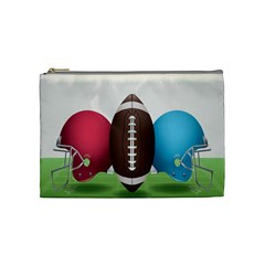 Helmet Ball Football America Sport Red Brown Blue Green Cosmetic Bag (medium) 
