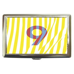 Number 9 Line Vertical Yellow Red Blue White Wae Chevron Cigarette Money Cases by Mariart