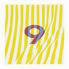 Number 9 Line Vertical Yellow Red Blue White Wae Chevron Medium Glasses Cloth (2-side) by Mariart