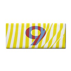 Number 9 Line Vertical Yellow Red Blue White Wae Chevron Cosmetic Storage Cases