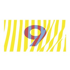 Number 9 Line Vertical Yellow Red Blue White Wae Chevron Satin Wrap by Mariart