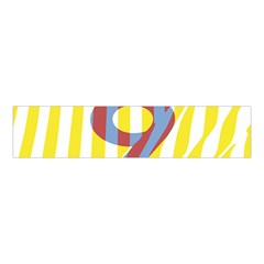 Number 9 Line Vertical Yellow Red Blue White Wae Chevron Velvet Scrunchie by Mariart