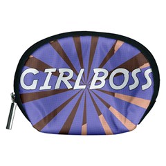 Girlboss Light Line Wave Chevron Accessory Pouches (medium)  by Mariart