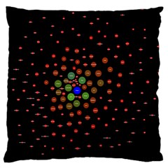 Molecular Chemistry Of Mathematical Physics Small Army Circle Large Cushion Case (two Sides)
