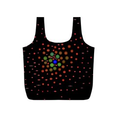 Molecular Chemistry Of Mathematical Physics Small Army Circle Full Print Recycle Bags (s)  by Mariart