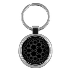 Plane Circle Round Black Hole Space Key Chains (round)  by Mariart