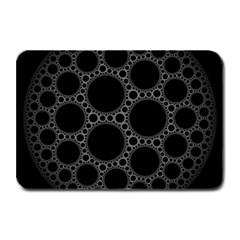 Plane Circle Round Black Hole Space Plate Mats by Mariart