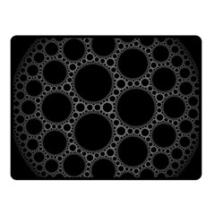 Plane Circle Round Black Hole Space Fleece Blanket (small) by Mariart