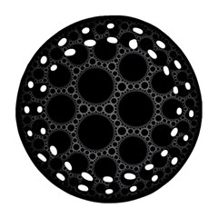 Plane Circle Round Black Hole Space Ornament (round Filigree)