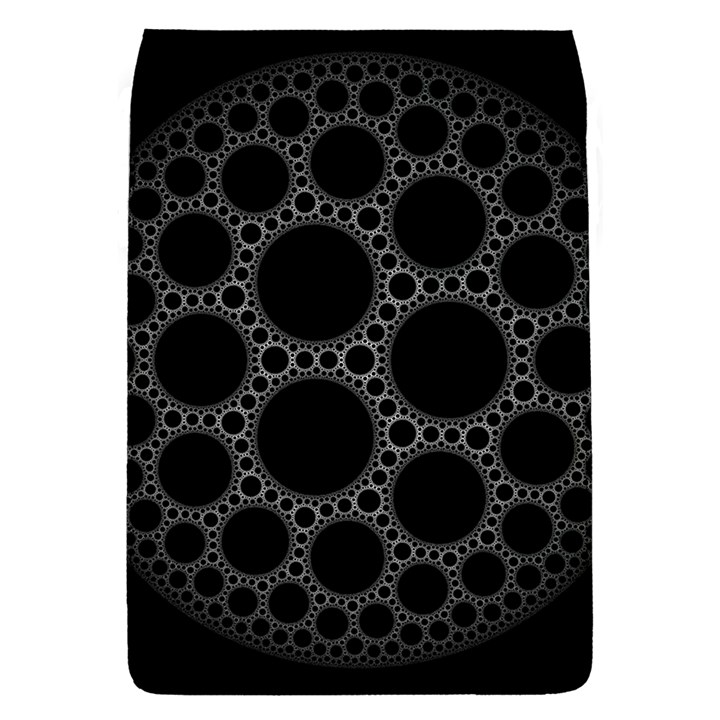 Plane Circle Round Black Hole Space Flap Covers (L) 