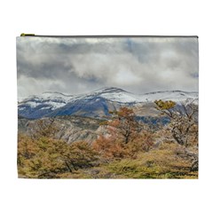 Forest And Snowy Mountains, Patagonia, Argentina Cosmetic Bag (xl) by dflcprints