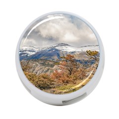 Forest And Snowy Mountains, Patagonia, Argentina 4-port Usb Hub (two Sides)  by dflcprints