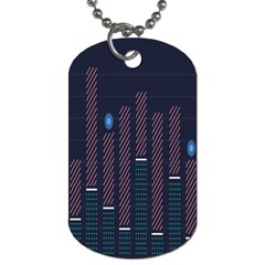 Plaid Line Circle Polka Green Red Blue Dog Tag (two Sides) by Mariart