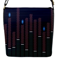 Plaid Line Circle Polka Green Red Blue Flap Messenger Bag (s) by Mariart