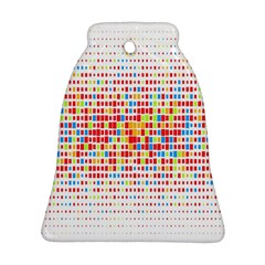 Random Sized Cube Multiple Plaid Color Rainbow Ornament (bell) by Mariart