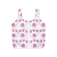 Rabbit Feet Paw Pink Foot Animals Full Print Recycle Bags (s) 