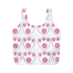 Rabbit Feet Paw Pink Foot Animals Full Print Recycle Bags (m)  by Mariart