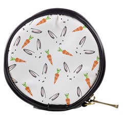 Rabbit Carrot Pattern Weft Step Face Mini Makeup Bags by Mariart