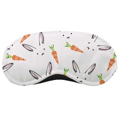 Rabbit Carrot Pattern Weft Step Face Sleeping Masks by Mariart