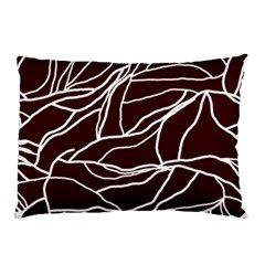 River System Line Brown White Wave Chevron Pillow Case by Mariart