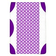 River Hyacinth Polka Circle Round Purple White Flap Covers (l)  by Mariart