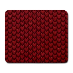 Red Snakeskin Snak Skin Animals Large Mousepads by Mariart