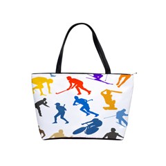 Sport Player Playing Shoulder Handbags by Mariart