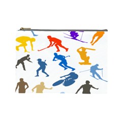 Sport Player Playing Cosmetic Bag (large)  by Mariart