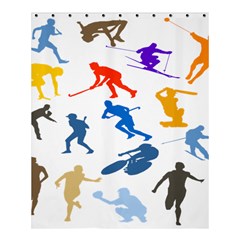 Sport Player Playing Shower Curtain 60  X 72  (medium)  by Mariart
