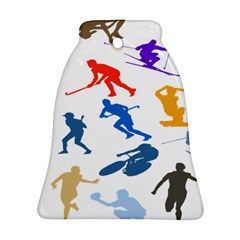 Sport Player Playing Ornament (bell) by Mariart