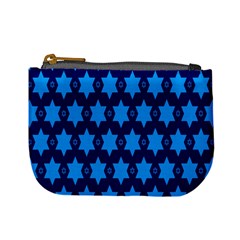 Star Blue Space Wave Chevron Sky Mini Coin Purses