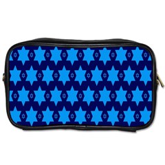 Star Blue Space Wave Chevron Sky Toiletries Bags 2-side by Mariart