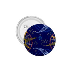 Sun Moon Seamless Star Blue Sky Space Face Circle 1 75  Buttons by Mariart