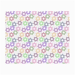 Star Space Color Rainbow Pink Purple Green Yellow Light Neons Small Glasses Cloth (2-side) by Mariart