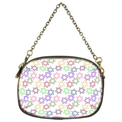 Star Space Color Rainbow Pink Purple Green Yellow Light Neons Chain Purses (one Side)  by Mariart