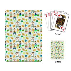 Kids Football Players Playing Sports Star Playing Card