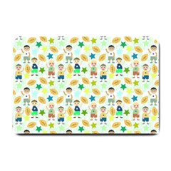 Kids Football Players Playing Sports Star Small Doormat 