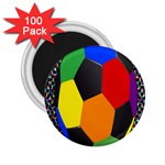 Team Soccer Coming Out Tease Ball Color Rainbow Sport 2.25  Magnets (100 pack)  Front