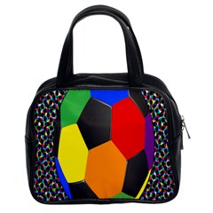 Team Soccer Coming Out Tease Ball Color Rainbow Sport Classic Handbags (2 Sides) by Mariart