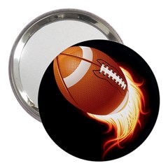 Super Football American Sport Fire 3  Handbag Mirrors by Mariart