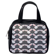 Tagged Bunny Illustrator Rabbit Animals Face Classic Handbags (one Side) by Mariart