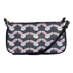 Tagged Bunny Illustrator Rabbit Animals Face Shoulder Clutch Bags by Mariart