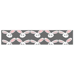 Tagged Bunny Illustrator Rabbit Animals Face Flano Scarf (small)