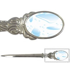 Water Drops Bubbel Rain Blue Circle Letter Openers by Mariart