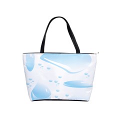 Water Drops Bubbel Rain Blue Circle Shoulder Handbags