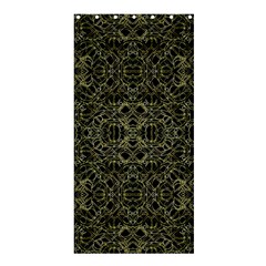 Golden Geo Tribal Pattern Shower Curtain 36  X 72  (stall)  by dflcprints